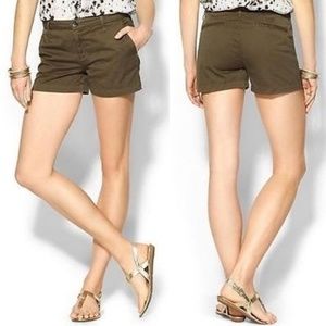 Joie Traveller Shorts in Olive Green NEW